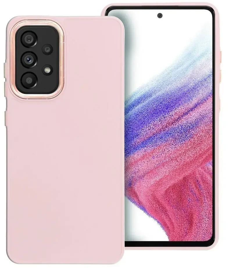 Oem FRAME Dėklas skirtas Samsung Galaxy A52 5G / A52 LTE ( 4G ) / A52s 5G powder rožinės spalvos