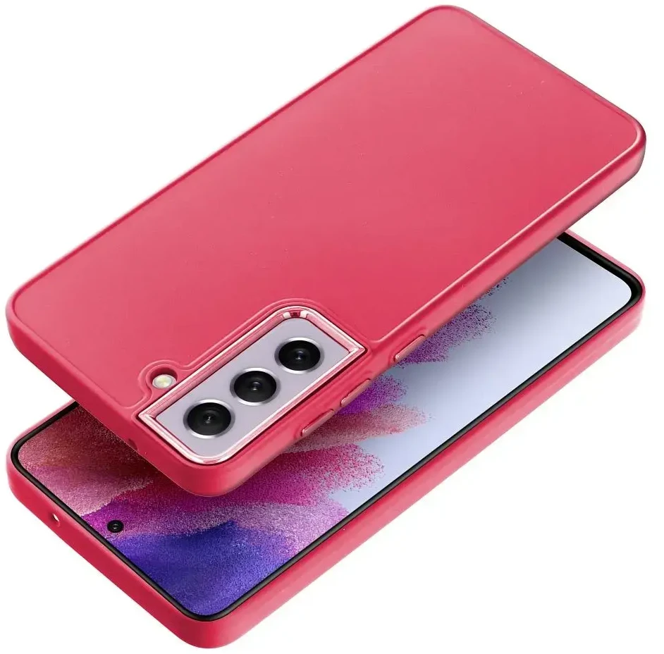 Oem FRAME dėklas skirtas Samsung Galaxy S21 FE magenta