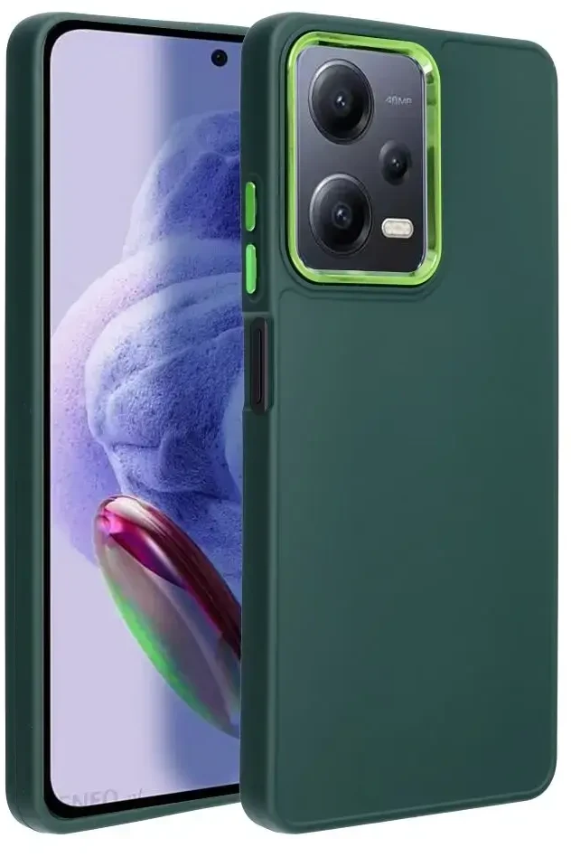 Oem FRAME dėklas skirtas Xiaomi Redmi Note 12 Pro 5G žalios spalvos