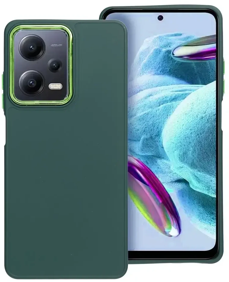 Oem FRAME dėklas skirtas Xiaomi Redmi Note 12 Pro 5G žalios spalvos