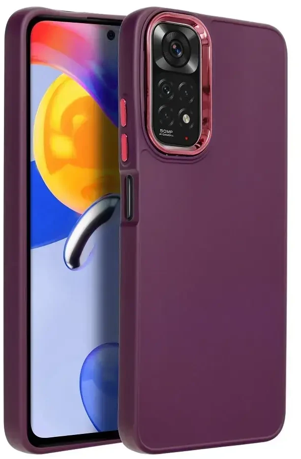 Oem FRAME dėklas skirtas XIAOMI Redmi Note 11 / 11S violetinės spalvos