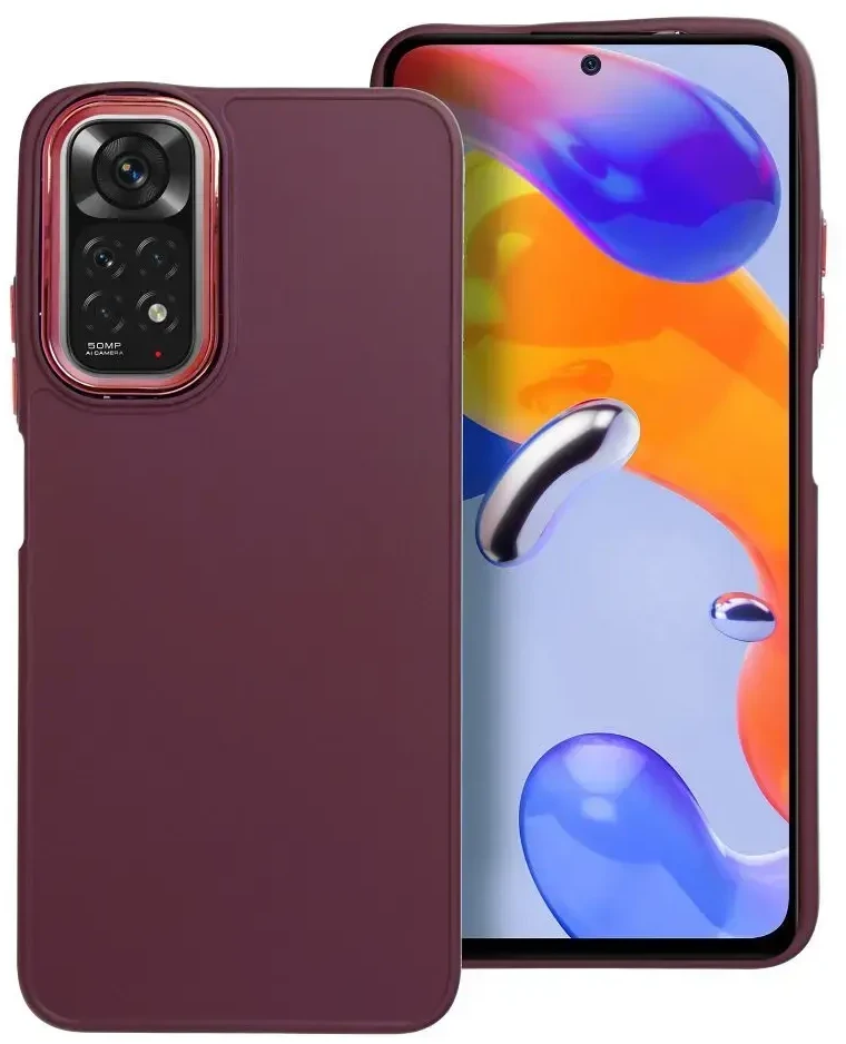 Oem FRAME dėklas skirtas XIAOMI Redmi Note 11 / 11S violetinės spalvos