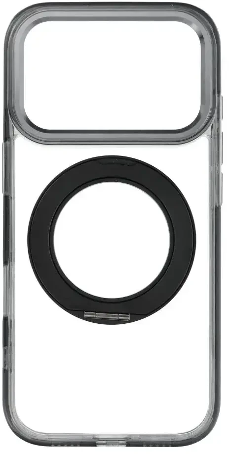 Dėklas Oem Case for iPhone 18 Pro / 17 Pro Frame Circle Stand compatible with MagSafe juodas