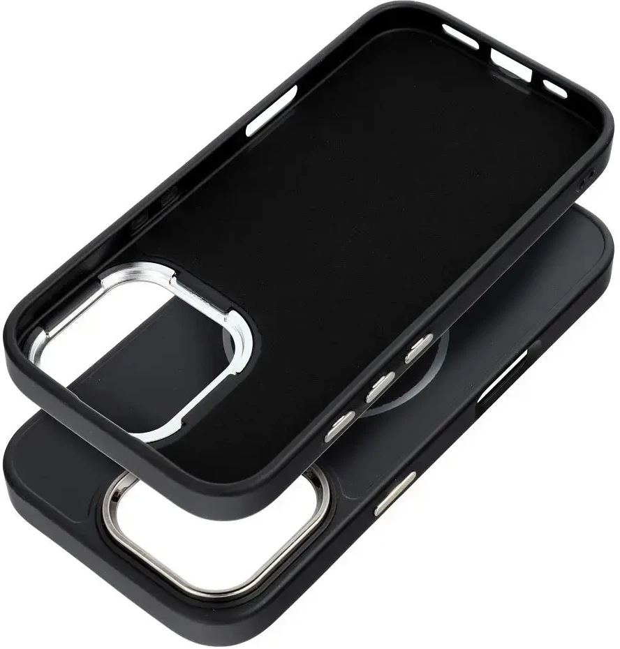 OEM dėklas, skirtas „iPhone 14 Frame Mag Cover“, suderinamas su „MagSafe“ juodas