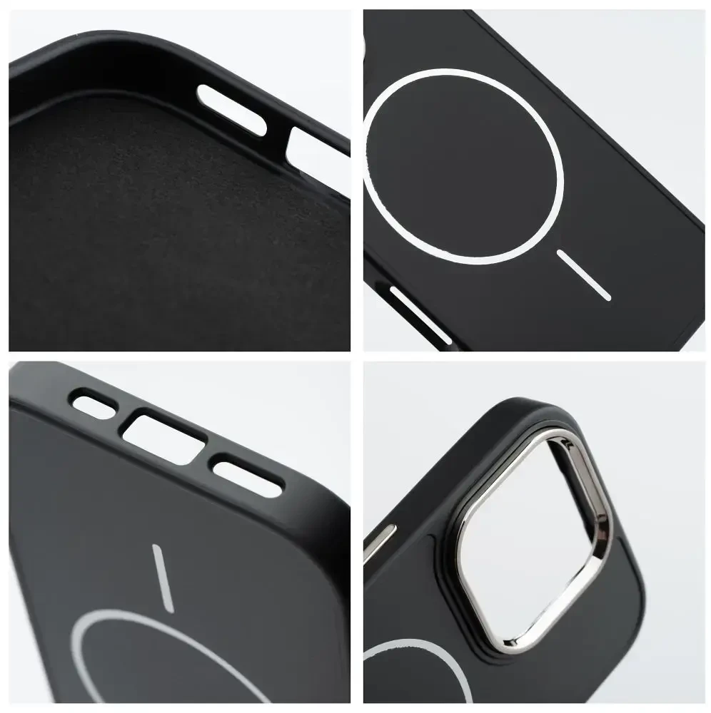 OEM dėklas, skirtas „iPhone 14 Frame Mag Cover“, suderinamas su „MagSafe“ juodas