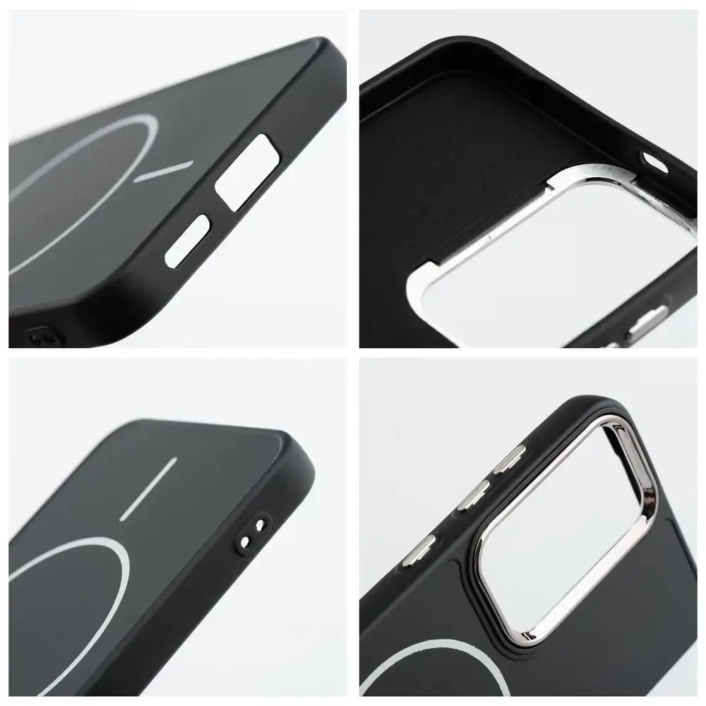 Oem FRAME MAG COVER dėklas suderinamas su MagSafe skirtas Samsung Galaxy A16 juodos spalvos