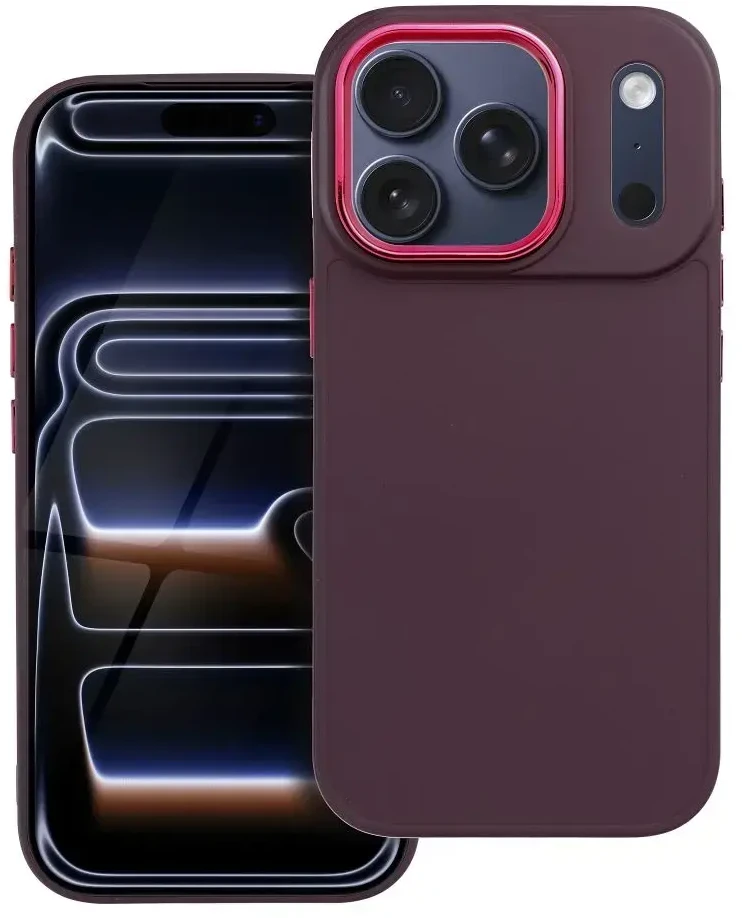 OEM dėklas, skirtas iPhone 17 Pro / 18 Pro (žemas kameros kraštas) Frame violetinė