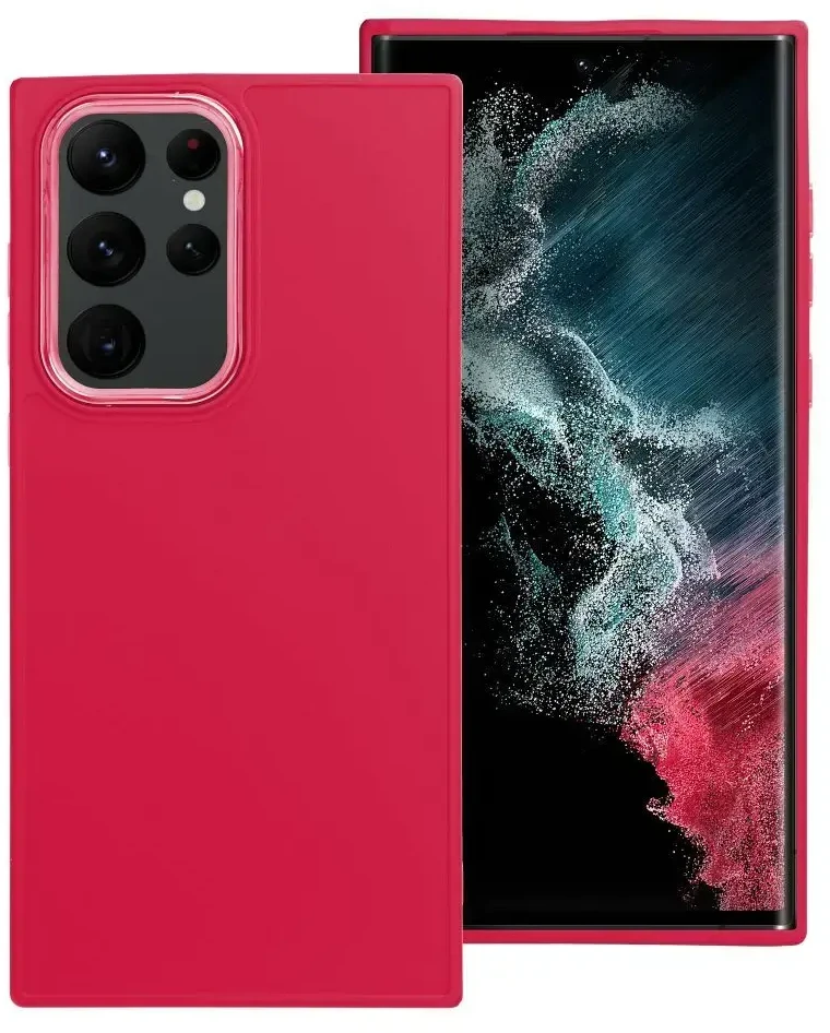Oem FRAME Dėklas skirtas Samsung Galaxy S22 Ultra magenta