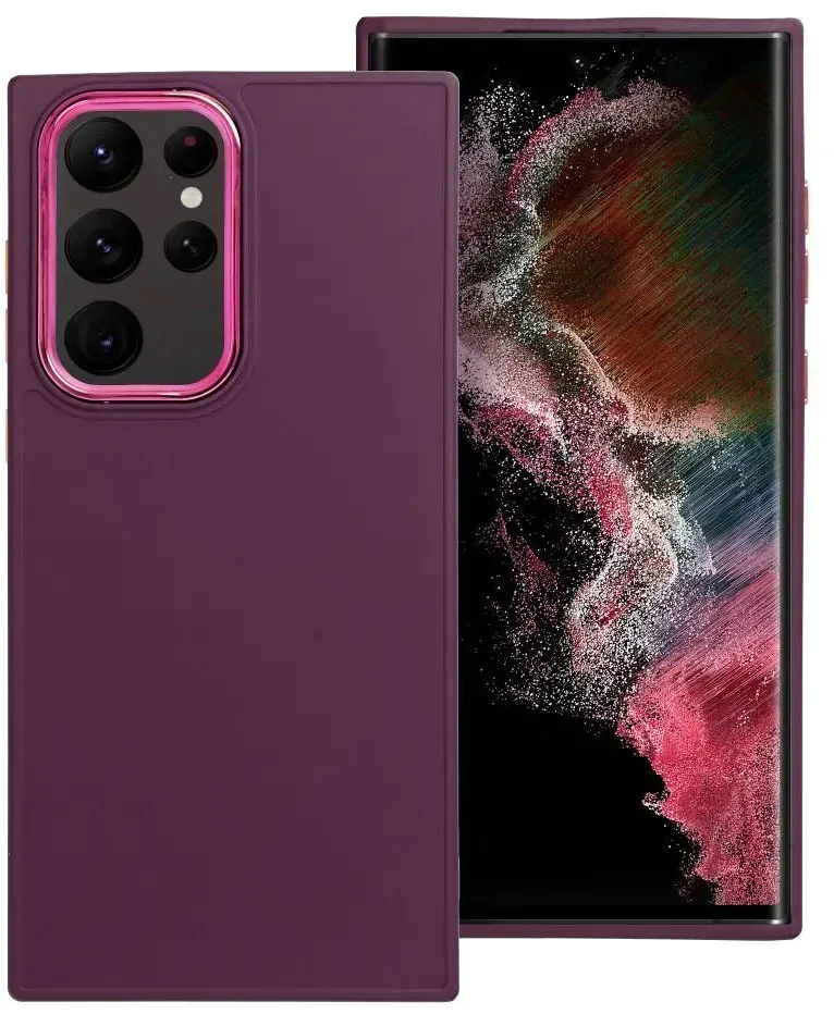 Oem FRAME Dėklas skirtas Samsung Galaxy S22 Ultra violetinės spalvosinės spalvos