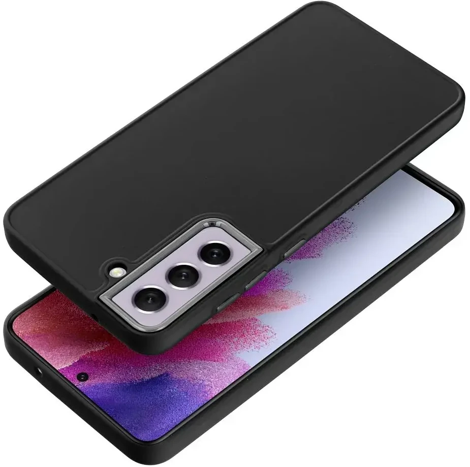 Oem FRAME dėklas skirtas Samsung Galaxy S21 FE juodos spalvos