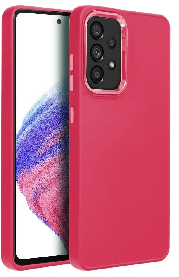 Oem FRAME dėklas skirtas Samsung Galaxy A52 5G / A52 LTE ( 4G ) / A52s 5G magenta