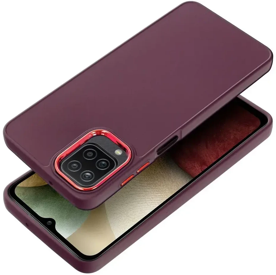 Oem FRAME dėklas skirtas Samsung Galaxy A12 / M12 violetinės spalvos