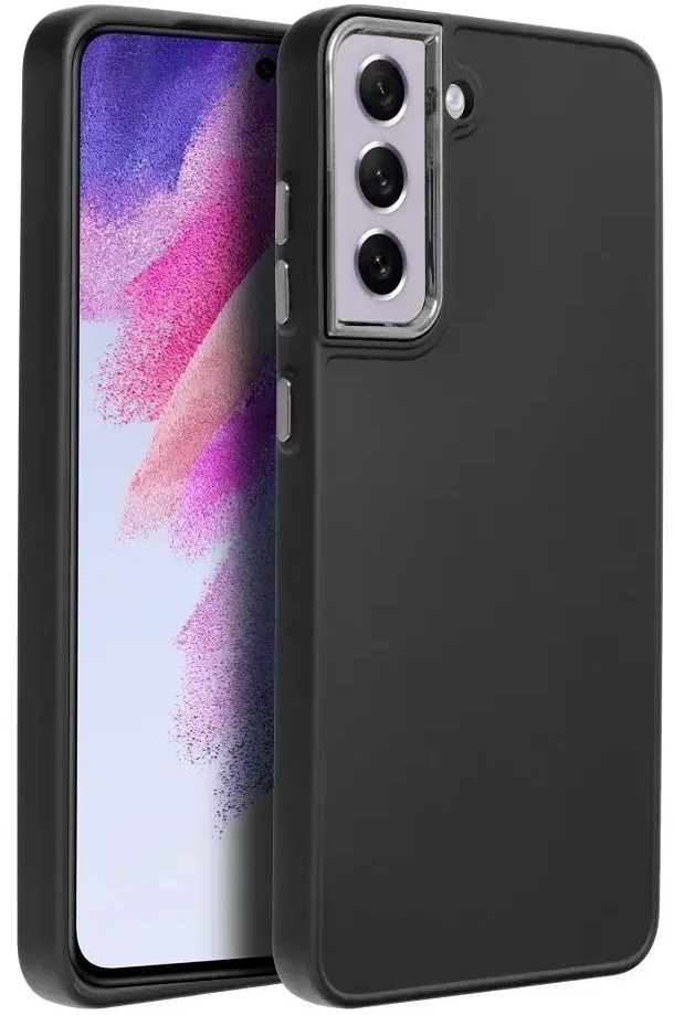 Oem FRAME dėklas skirtas Samsung Galaxy S21 FE juodos spalvos