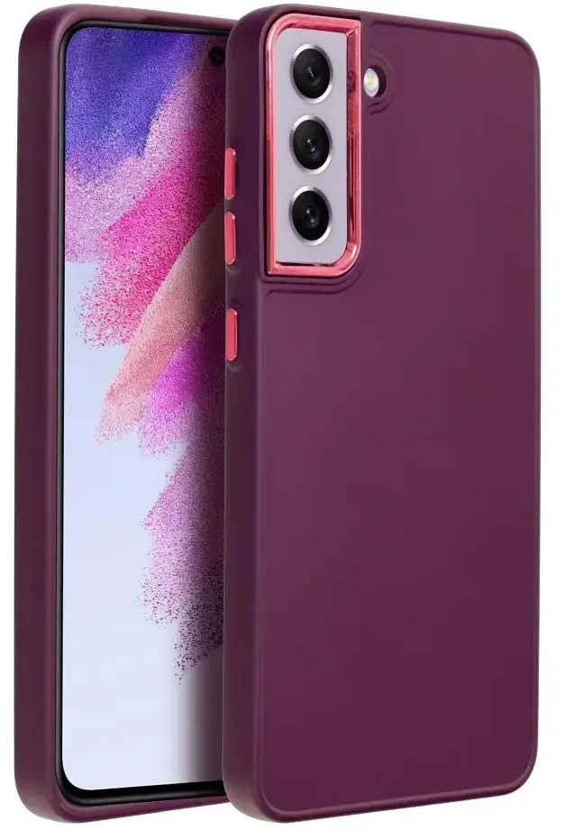Oem FRAME dėklas skirtas Samsung Galaxy S21 FE violetinės spalvos