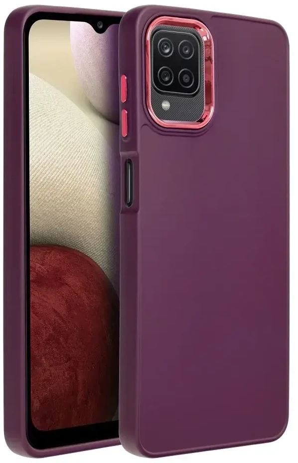 Oem FRAME dėklas skirtas Samsung Galaxy A12 / M12 violetinės spalvos