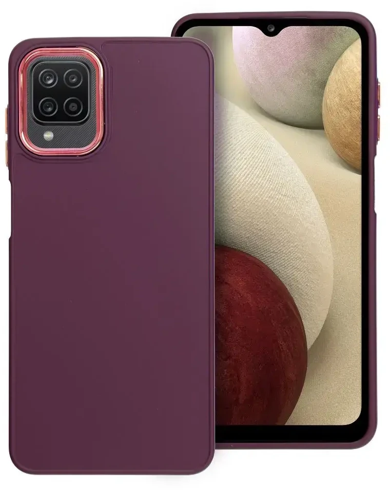 Oem FRAME dėklas skirtas Samsung Galaxy A12 / M12 violetinės spalvos