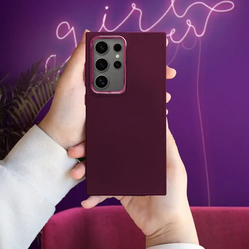 Oem FRAME dėklas skirtas Samsung Galaxy A12 / M12 violetinės spalvos