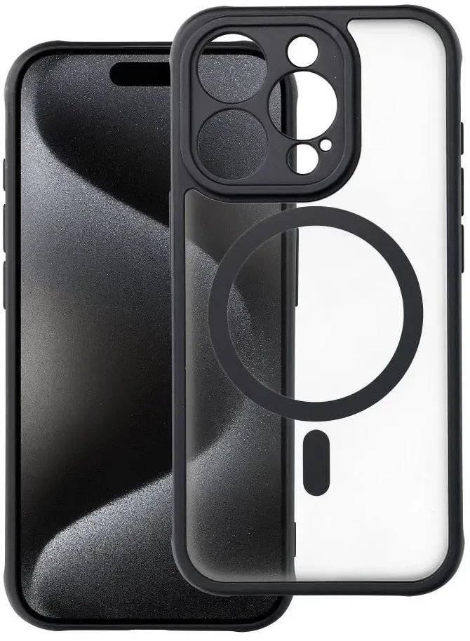 „Oem“ dėklas, skirtas „iPhone 15 PRO“ visiškai matiniam „Mag“ dangteliui, suderinamas su „MagSafe“ juodu dangteliu.