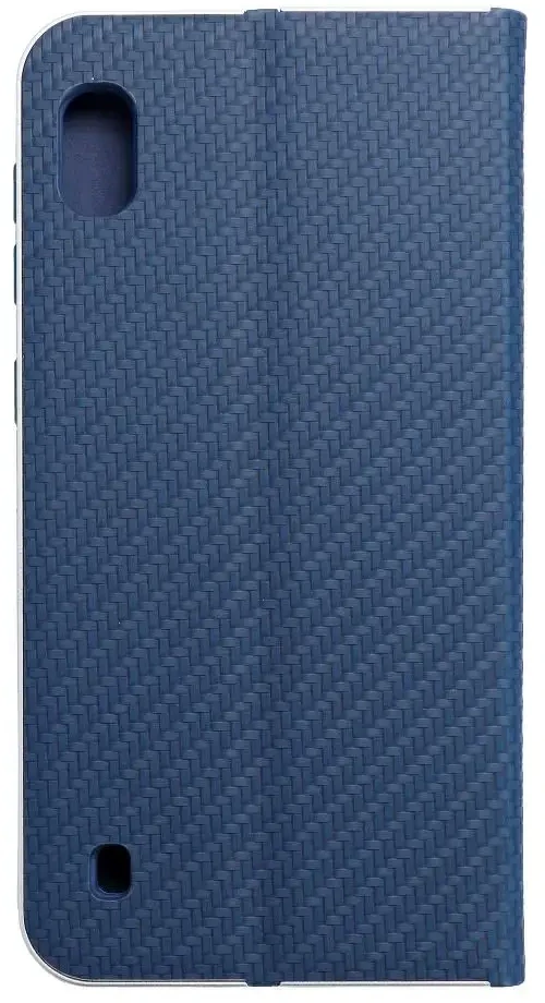 Dėklas Oem LUNA Book Carbon skirtas Samsung Galaxy A10 mėlynos spalvos
