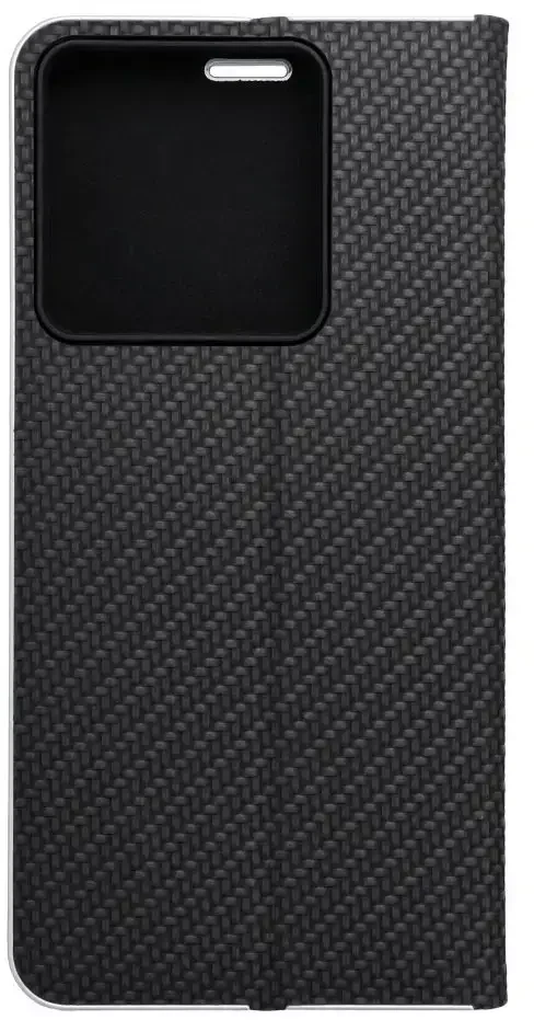 Dėklas Oem LUNA Book Carbon skirtas Xiaomi Redmi Note 13 Pro 5G juodos spalvos