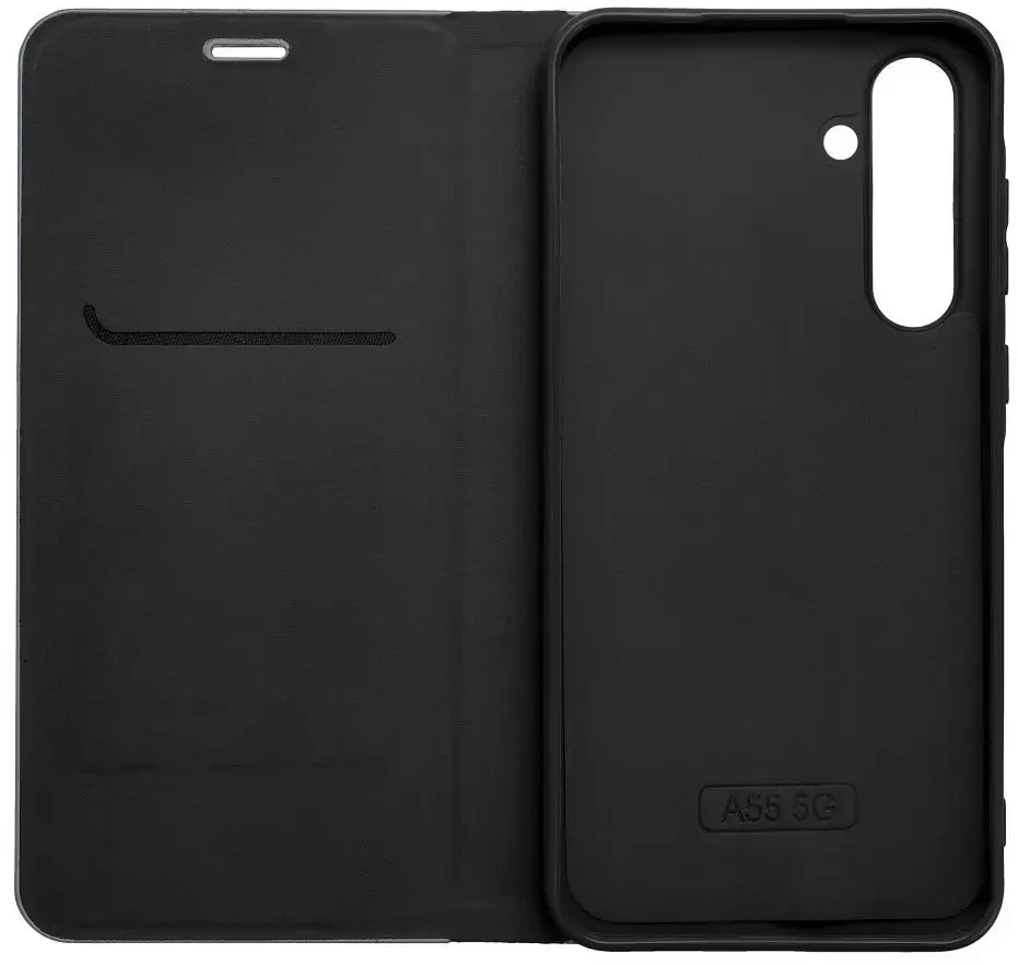 Dėklas Oem LUNA Book Carbon skirtas Xiaomi Redmi Note 12 Pro 5G juodos spalvos