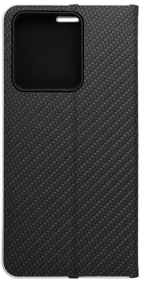 Dėklas Oem LUNA Book Carbon skirtas Xiaomi Redmi Note 13 4G juodos spalvos