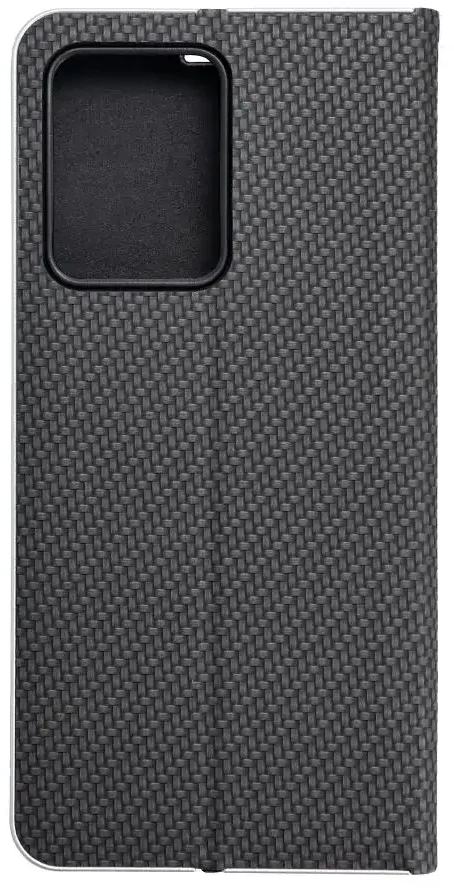 Dėklas Oem LUNA Book Carbon skirtas Xiaomi Redmi Note 12 Pro 5G juodos spalvos