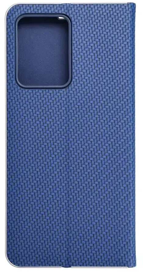 Dėklas Oem LUNA Book Carbon skirtas Xiaomi Redmi Note 12 Pro 5G mėlynos spalvos