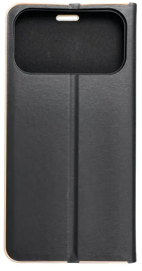 Dėklas Oem Flip case for iPhone 17 PRO MAX / 18 PRO MAX Luna Book Gold juodas