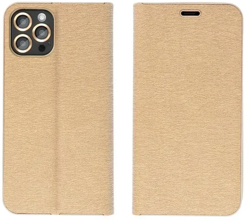Oem Dėklas su klapką na Xiaomi Redmi NOTE 8 PRO Luna Book Gold auksinė