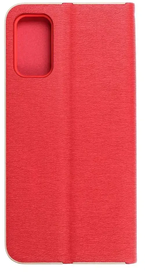 Dėklas Forcell Oem LUNA Book Gold skirtas Xiaomi Redmi Note 10 5G / Poco M3 Pro / Poco M3 Pro 5G raudonas