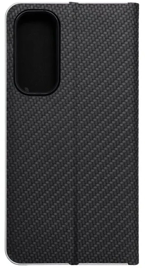 Dėklas Oem LUNA Book Carbon skirtas Samsung Galaxy A55 5G juodos spalvos