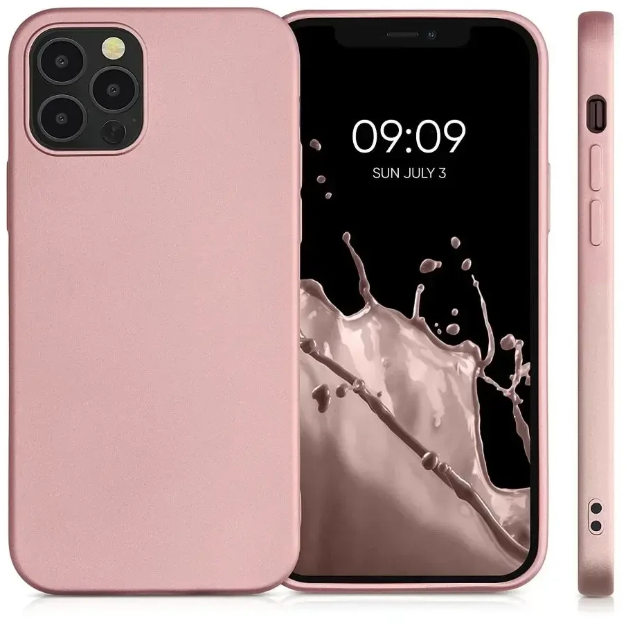 Oem dėklas, skirtas iPhone 17, metalinis rožinis