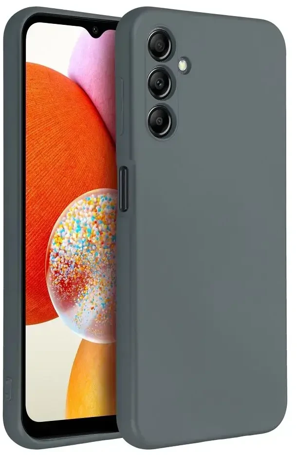 Oem METALLIC Dėklas skirtas Samsung Galaxy A14 5G / A14 4G pilkos spalvos
