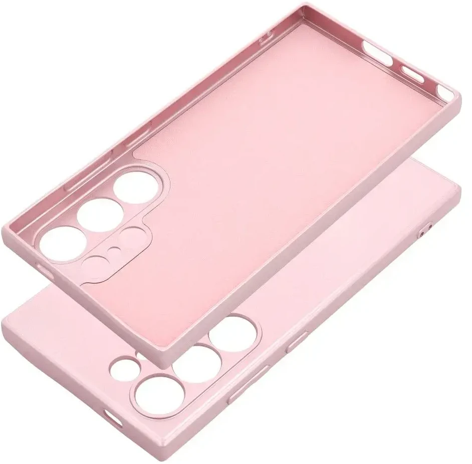 Oem METALLIC Dėklas skirtas Samsung Galaxy S24 Ultra rožinės spalvos
