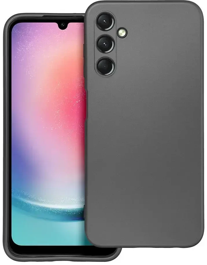 Oem METALLIC Dėklas skirtas Samsung Galaxy A25 5G pilkos spalvos