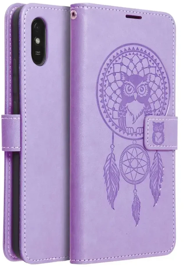 Forcell Oem MEZZO Book dėklas skirtas Xiaomi Redmi 9AT / Redmi 9A dreamcatcher violetinės spalvos