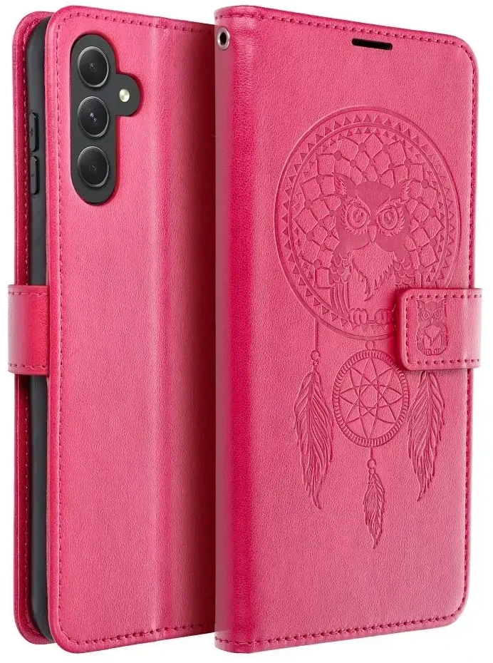 Oem MEZZO Book dėklas skirtas Samsung Galaxy A14 4G / A14 5G dreamcatcher magenta