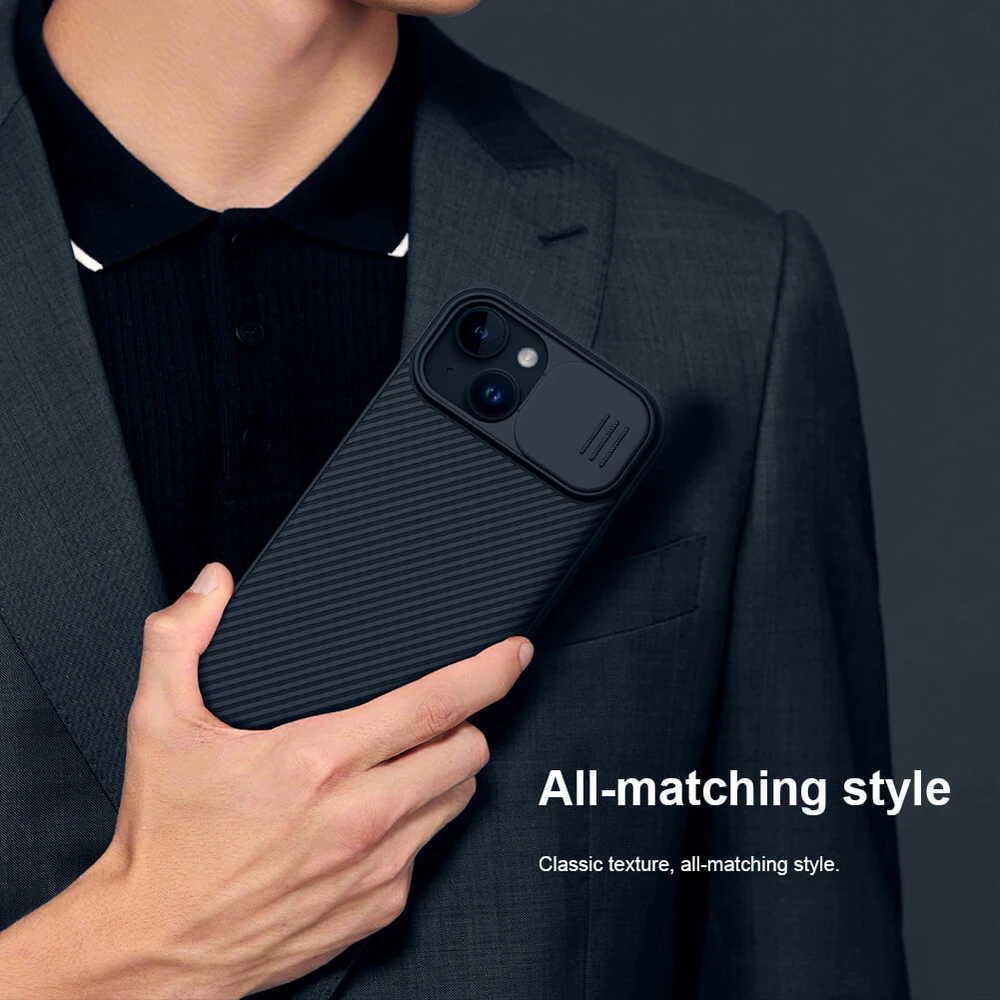 Dėklas Nillkin CamShield Pro Apple iPhone 15 Plus žalias