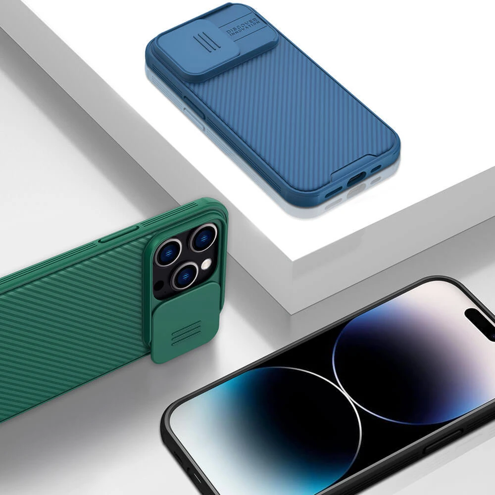 Dėklas Nillkin CamShield Pro Apple iPhone 14 Pro Max violetinis