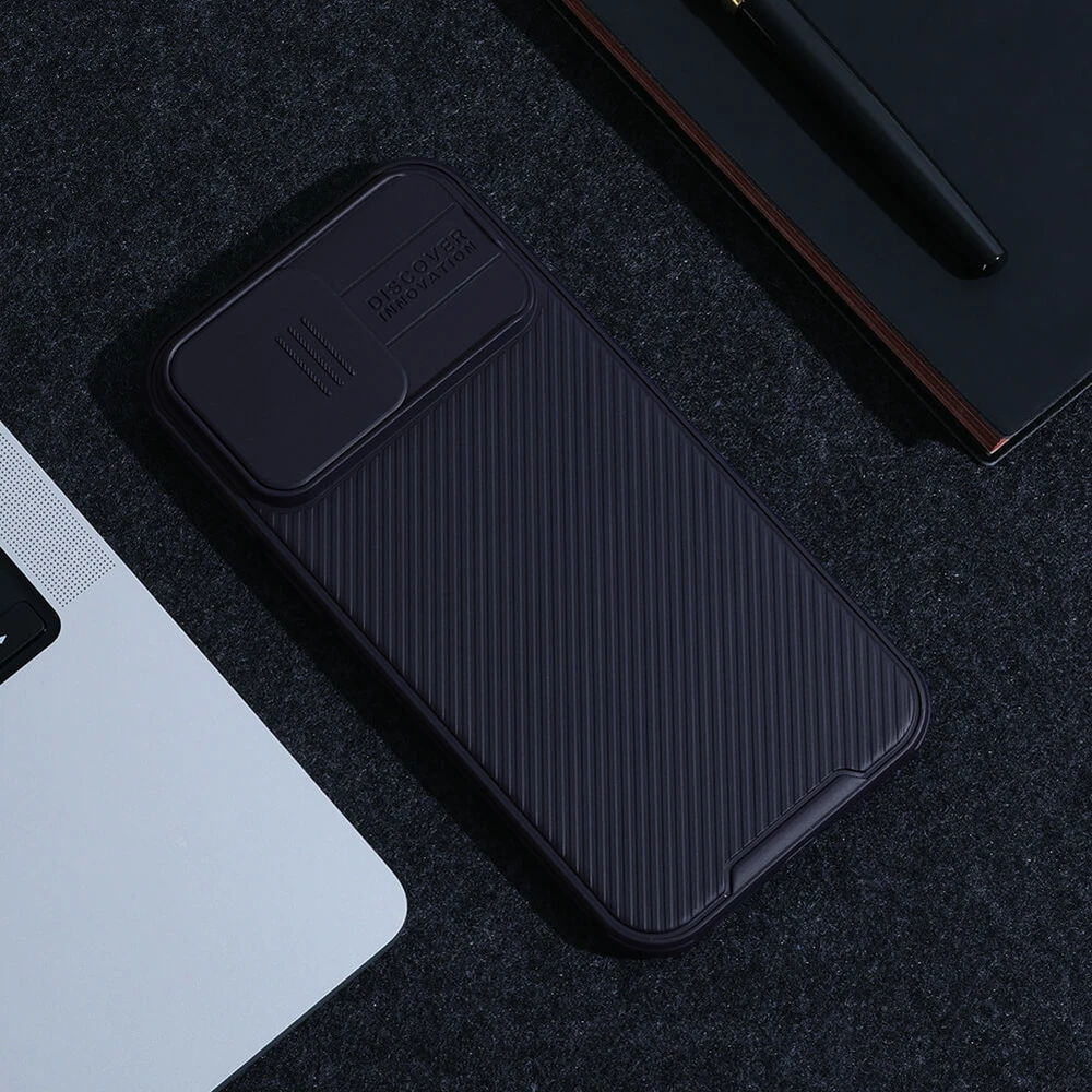 Dėklas Nillkin CamShield Pro Apple iPhone 14 Pro Max violetinis