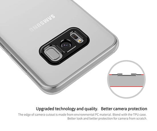 Nillkin Nature TPU dėklas telefonui Samsung Galaxy S8 Plus transparent