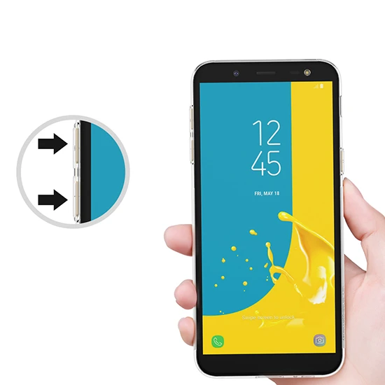 Nillkin Nature TPU dėklas telefonui Samsung Galaxy J6 transparent