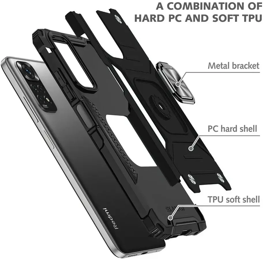 Oem NITRO dėklas, skirtas SAMSUNG A17, juodas