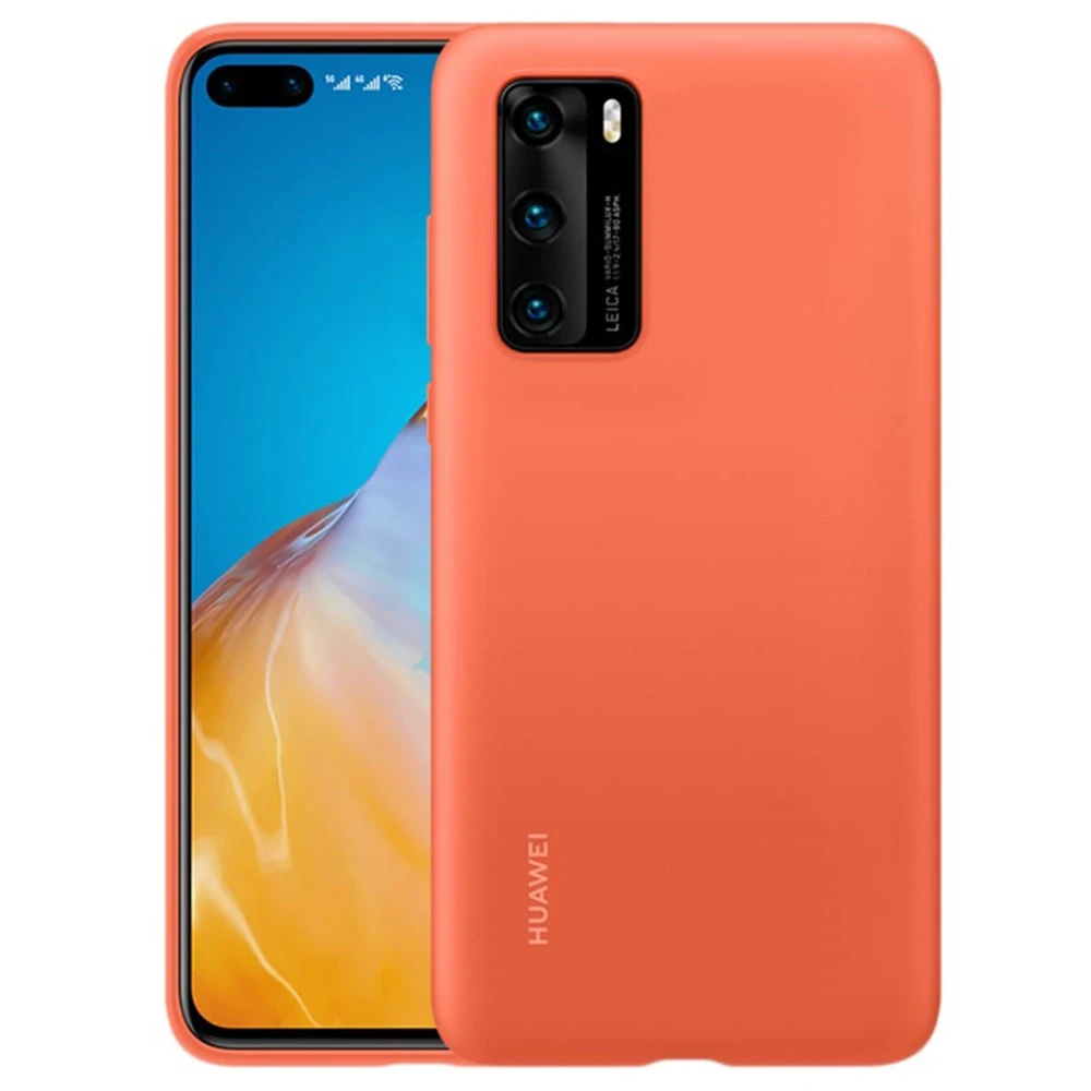 Silikoninis dėklas for Huawei P40 Coral (Oranžinis)