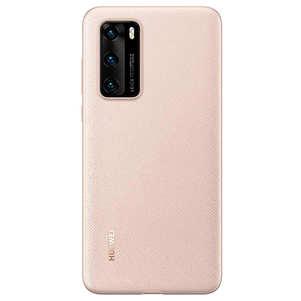 Dėklas Protective PU Case for Huawei P40 (Rožinė)