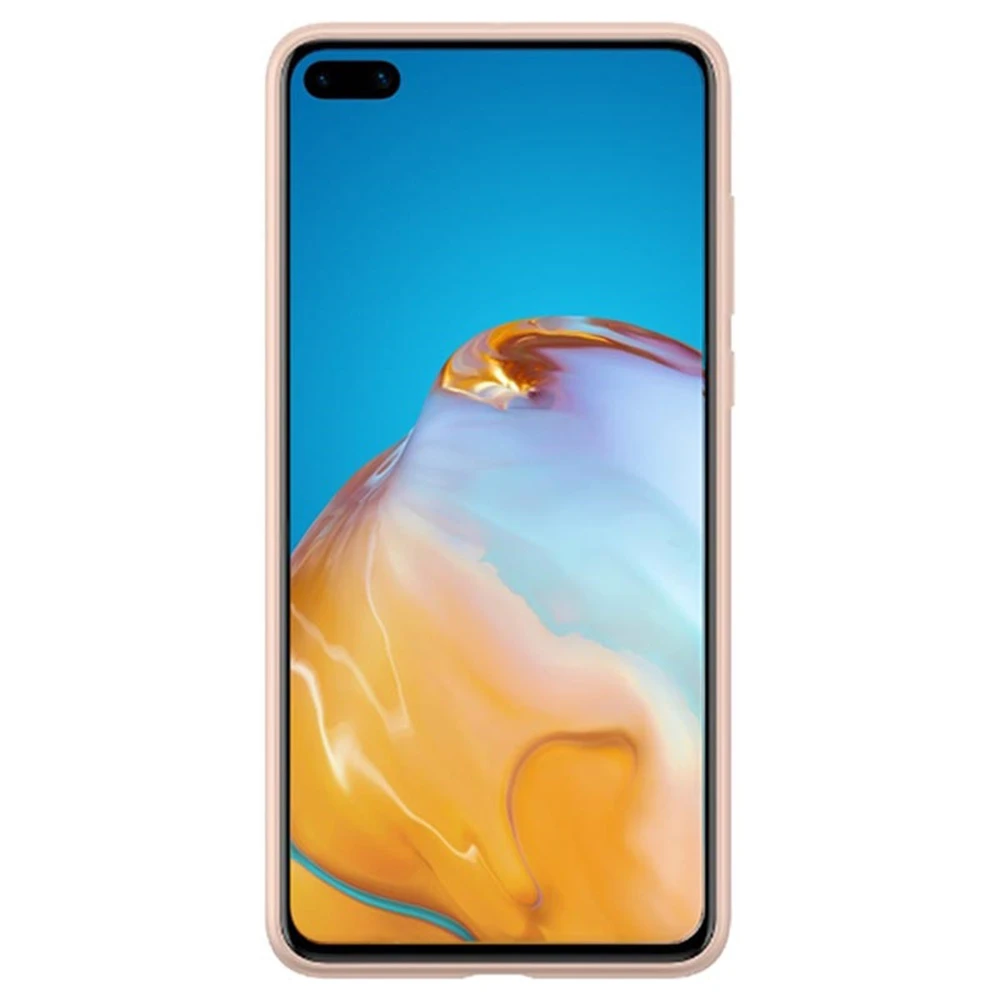 Dėklas Protective PU Case for Huawei P40 (Rožinė)