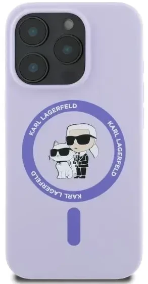 Karl Lagerfeld KLHMP16MSCMKCRHU iPhone 16 Plus 6.7″ violetinės spalvos kietas dėklas Silicone Karl&Choupette