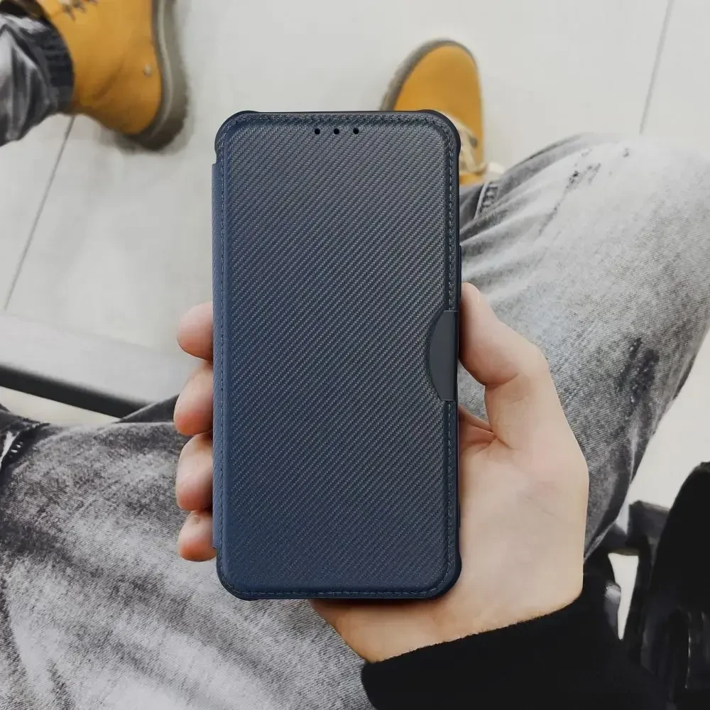 Dėklas Oem RAZOR Book skirtas Samsung Galaxy A22 5G mėlynos spalvos