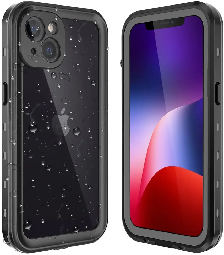 Dėklas Oem Case for iPhone 13 Shellbox DOT waterproof juodas